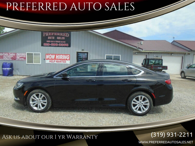 2016 Chrysler 200 for sale at PREFERRED AUTO SALES in Lockridge IA