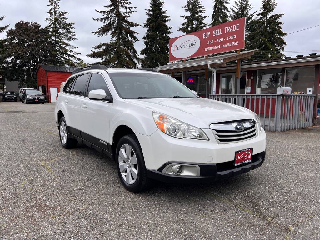 2012 Subaru Outback for sale at PLATINUM AUTO SALES INC in Lacey, WA