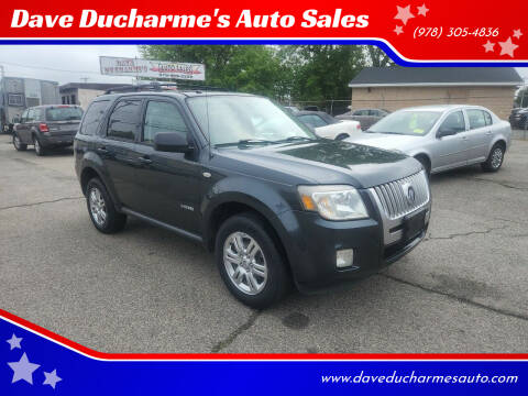 2008 Mercury Mariner for sale at Dave Ducharme's Auto Sales in Lowell MA