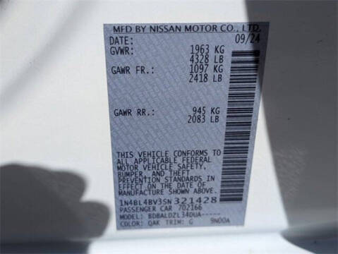 2025 Nissan Altima 2.5 S