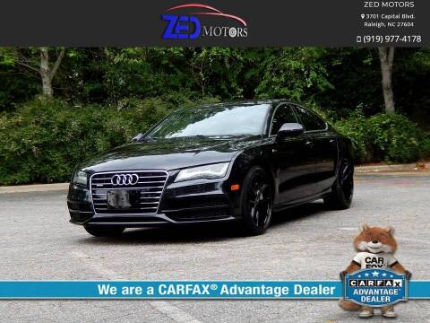 2013 Audi A7 for sale at Zed Motors in Raleigh NC
