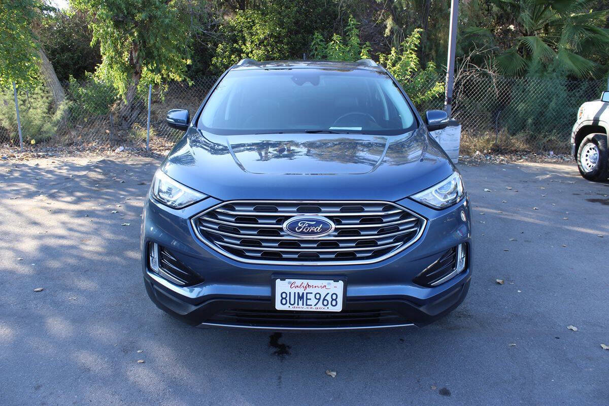 Blue 2019 Ford Edge Titanium Titanium 4dr Crossover 2