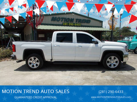 2016 GMC Sierra 1500 for sale at MOTION TREND AUTO SALES in Tomball TX