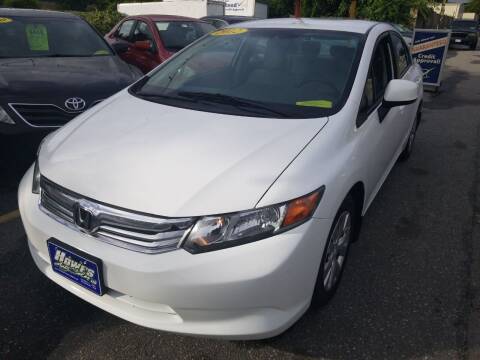 2012 Honda Civic for sale at Howe's Auto Sales in Lowell MA