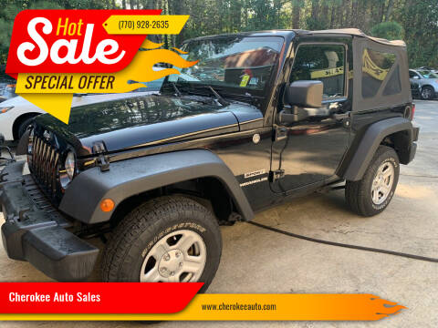 2013 Jeep Wrangler for sale at Cherokee Auto Sales in Acworth GA
