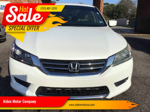 2014 Honda Accord for sale at Aiden Motor Company in Portsmouth VA