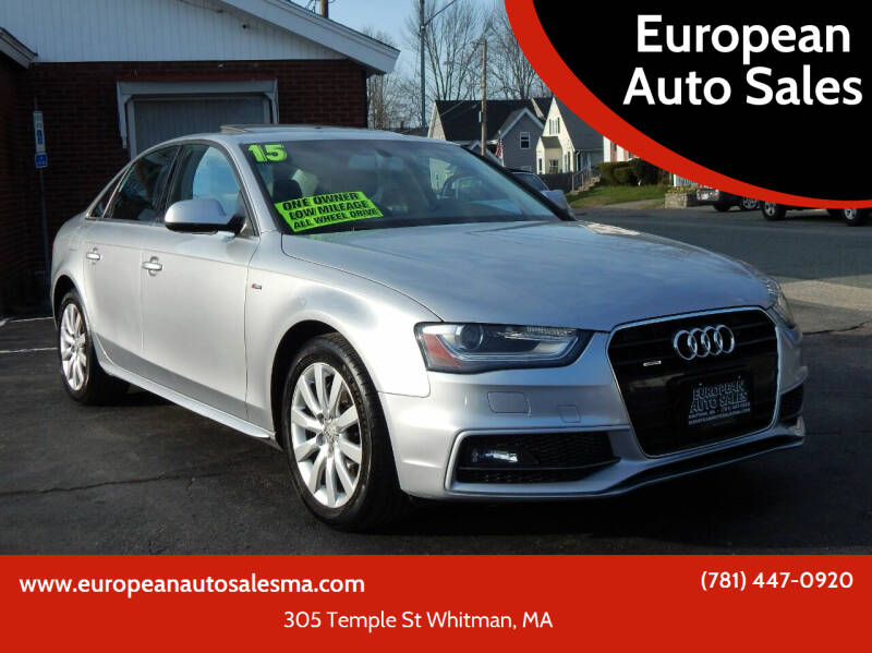 2015 Audi A4 for sale at European Auto Sales in Whitman MA
