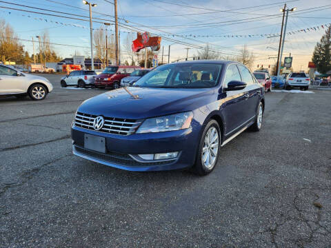 2012 Volkswagen Passat for sale at Leavitt Auto Sales and Used Car City in Everett WA