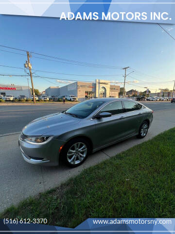 2015 Chrysler 200 for sale at Adams Motors INC. in Inwood NY