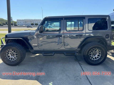 2020 Jeep Wrangler Unlimited for sale at DON HERRING MITSUBISHI in Irving TX