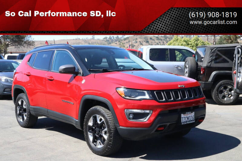 2017 Jeep Compass for sale at So Cal Performance SD, llc in San Diego CA