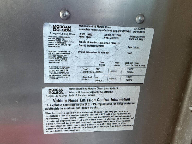 2020 Freightliner MT45 Chassis