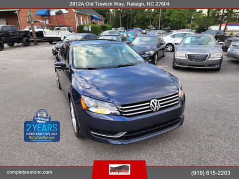 2014 Volkswagen Passat for sale at Complete Auto Center , Inc in Raleigh NC