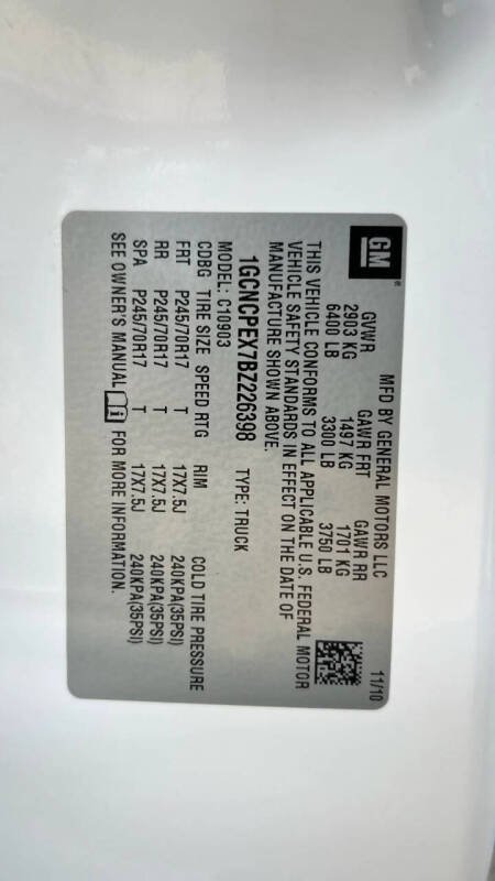 2011 Chevrolet Silverado 1500