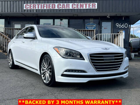2015 Hyundai Genesis for sale at CERTIFIED CAR CENTER in Fairfax VA