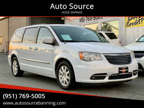 2014 Chrysler Town and Country for sale at Auto Source in Banning CA
