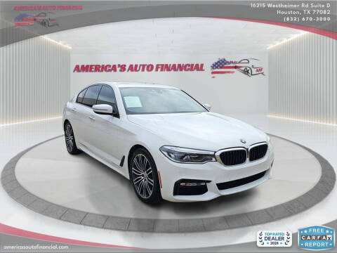 2017 BMW 5 Series for sale at America's Auto Financial in Houston TX