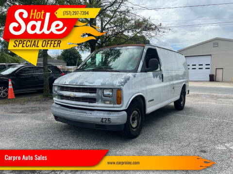 2002 Chevrolet Express for sale at Carpro Auto Sales in Chesapeake VA