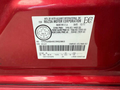 2012 Mazda MAZDA6 i Sport