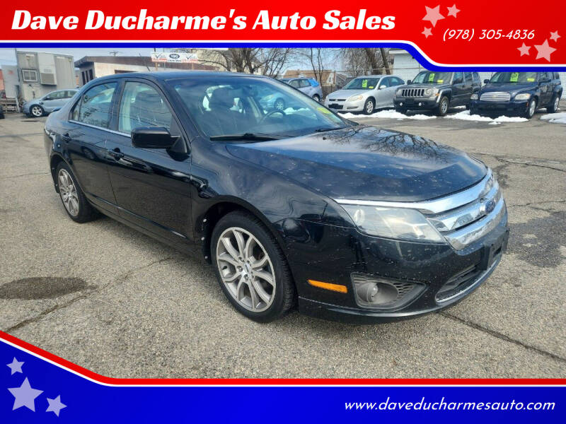 2010 Ford Fusion for sale at Dave Ducharme's Auto Sales in Lowell MA