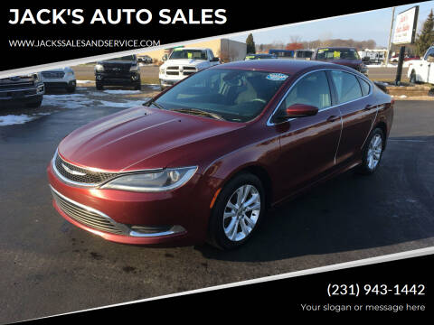 2015 Chrysler 200 for sale at JACK'S AUTO SALES in Traverse City MI