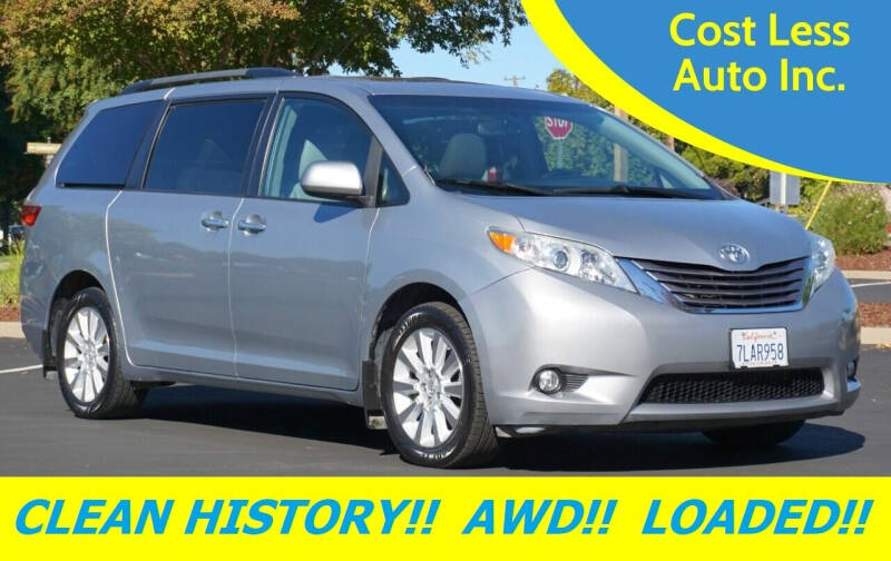 2015 Toyota Sienna for sale at Cost Less Auto Inc. in Rocklin CA