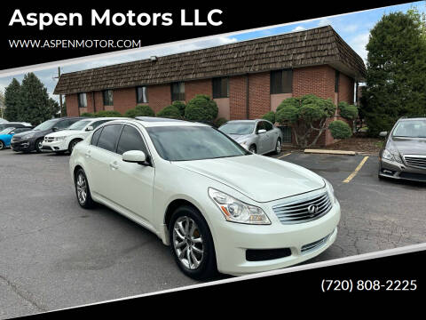 2008 Infiniti G35 for sale at Aspen Motors LLC in Denver CO