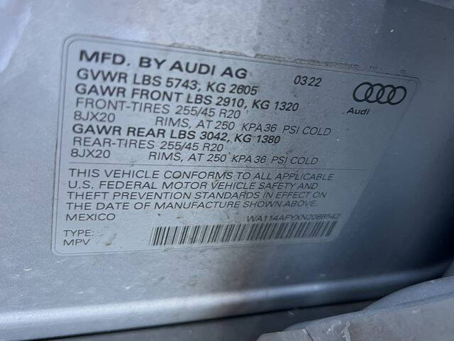 2022 Audi SQ5 Sportback 3.0T quattro Premium