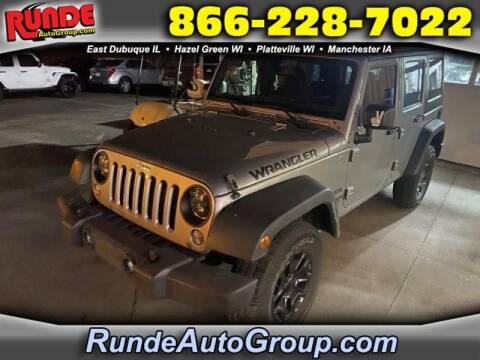 2014 Jeep Wrangler Unlimited for sale at Runde PreDriven in Hazel Green WI