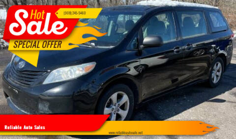 2012 Toyota Sienna for sale at Reliable Auto Sales in Roselle NJ