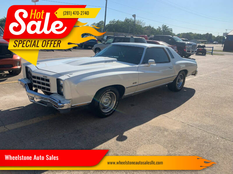 1977 Chevrolet Monte Carlo for sale at Wheelstone Auto Sales in La Porte TX