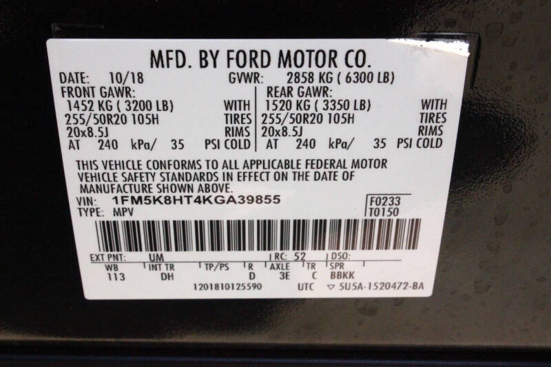 2019 Ford Explorer Platinum