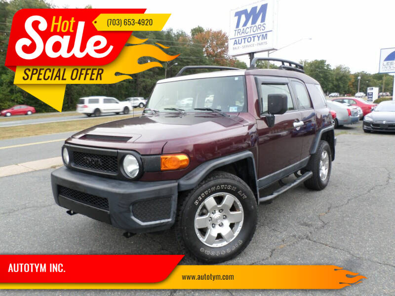 2007 Toyota FJ Cruiser for sale at AUTOTYM INC. in Fredericksburg VA