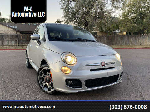 2013 FIAT 500 for sale at M-A Automotive LLC in Aurora CO