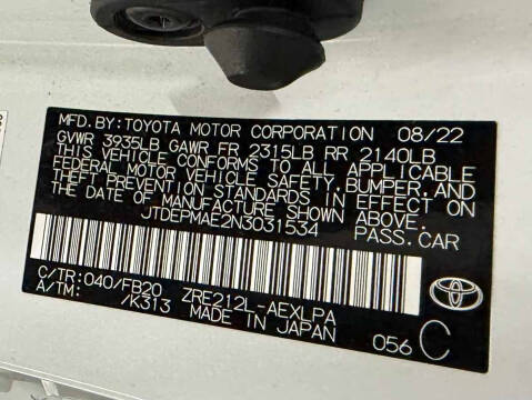 2022 Toyota Corolla LE