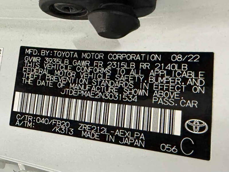 2022 Toyota Corolla LE