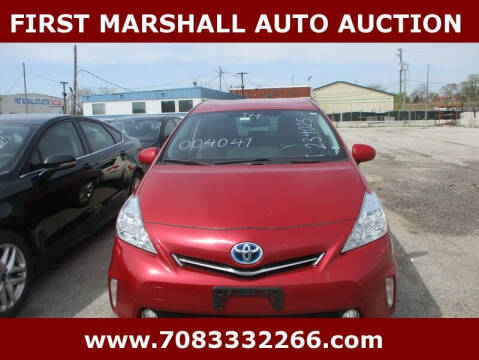 2014 Toyota Prius v for sale at First Marshall Auto Auction in Harvey IL