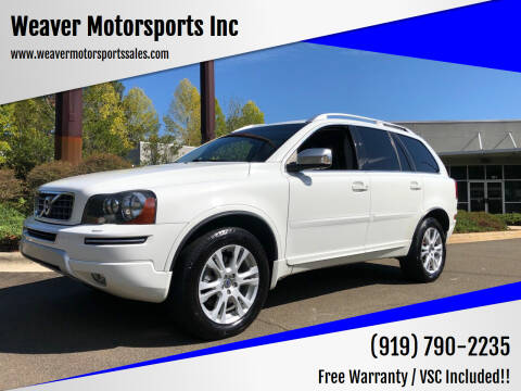 2013 Volvo XC90 for sale at Weaver Motorsports Inc in Cary NC