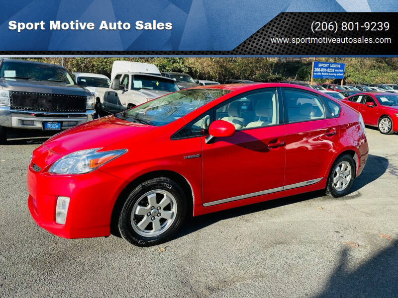 2011 Toyota Prius for sale at Sport Motive Auto Sales in Seattle WA