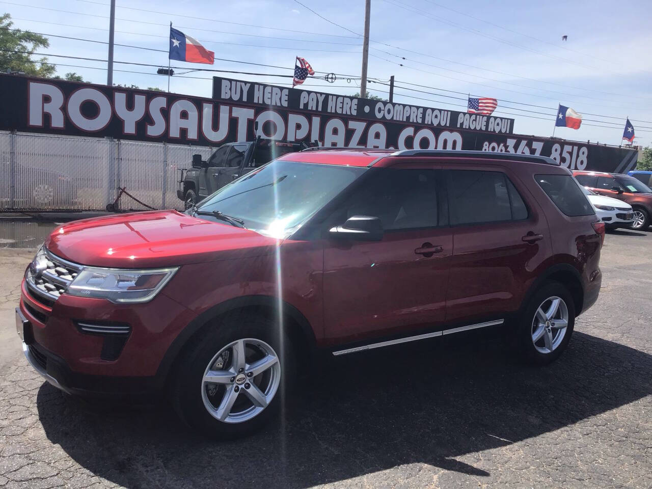 Red 2018 Ford Explorer XLT XLT 4dr SUV 2