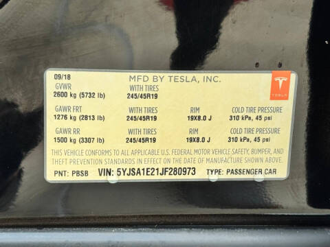 2018 Tesla Model S 75D