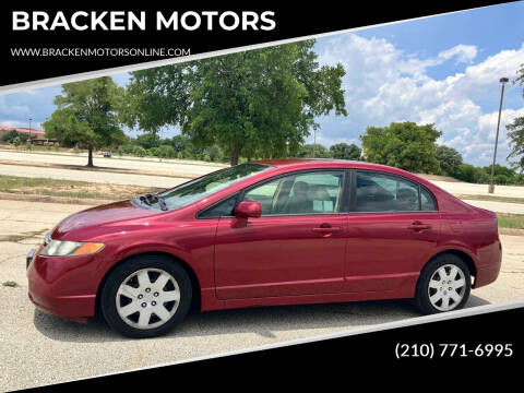 2008 Honda Civic for sale at BRACKEN MOTORS in San Antonio TX