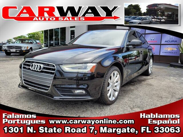 2013 Audi A4 for sale at CARWAY Auto Sales in Margate FL