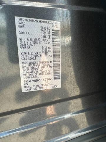 2013 Nissan Pathfinder Platinum
