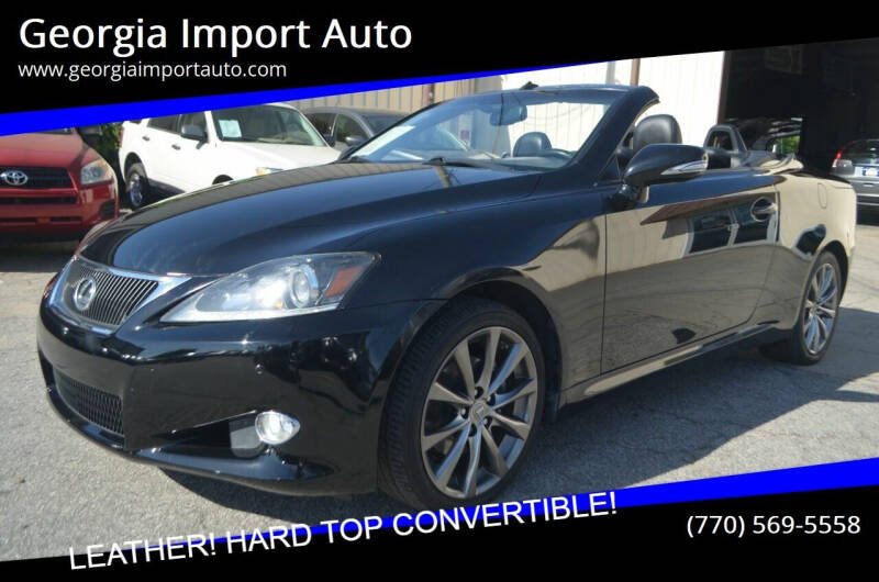 2012 Lexus IS 250C for sale at Georgia Import Auto in Alpharetta GA