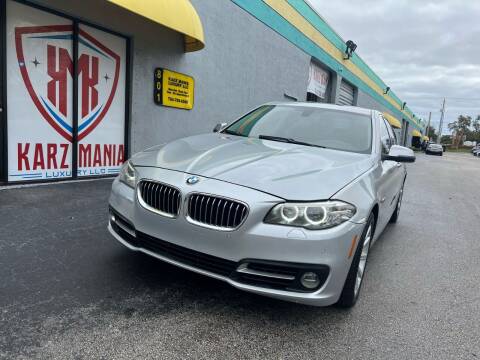 2015 BMW 5 Series for sale at Karz Mania in Davie FL
