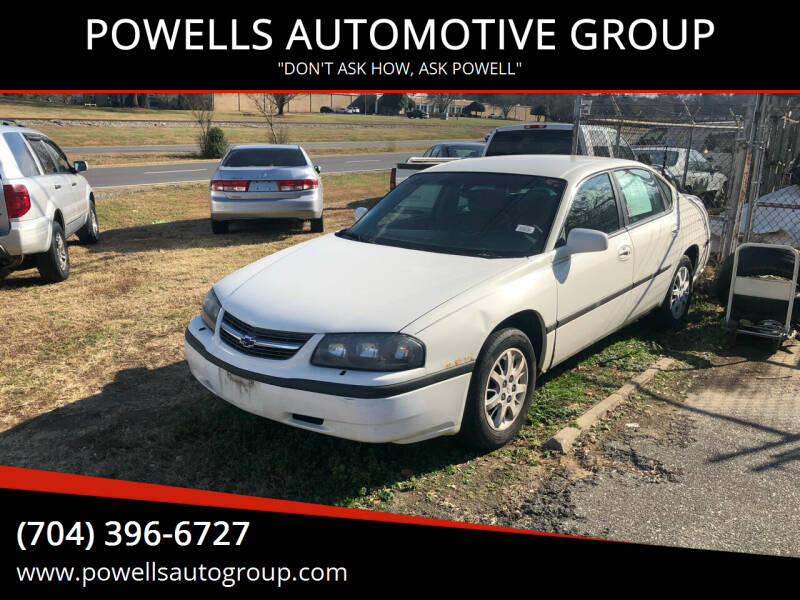 2004 Chevrolet Impala for sale at POWELLS AUTOMOTIVE GROUP in Gastonia NC