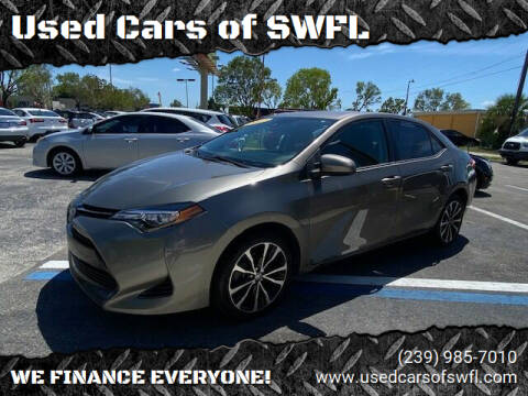 2017 Toyota Corolla for sale at Used Cars of SWFL in Fort Myers FL
