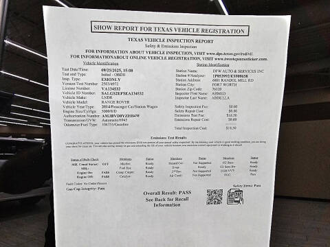 2014 Land Rover Range Rover