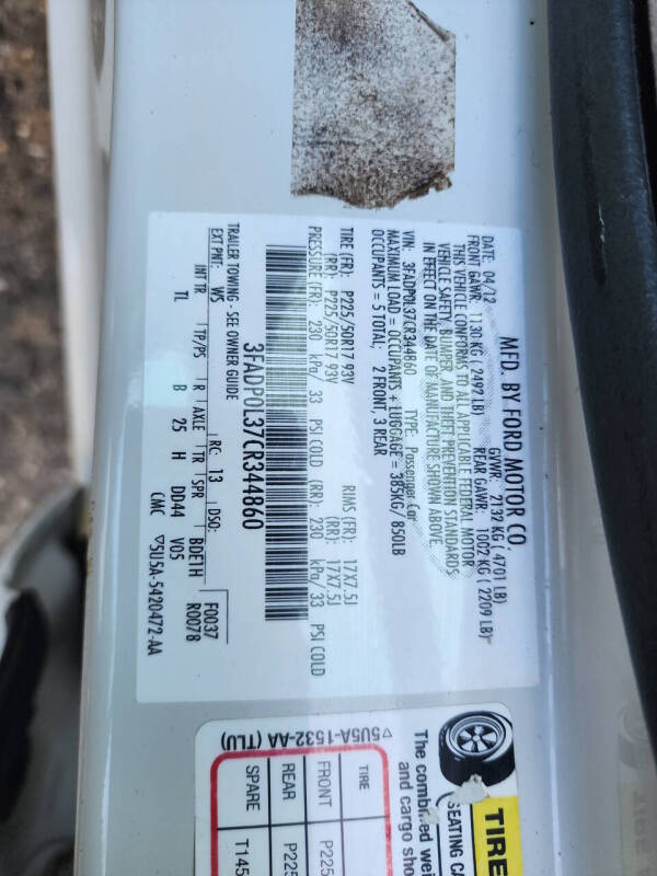 2012 Ford Fusion Hybrid